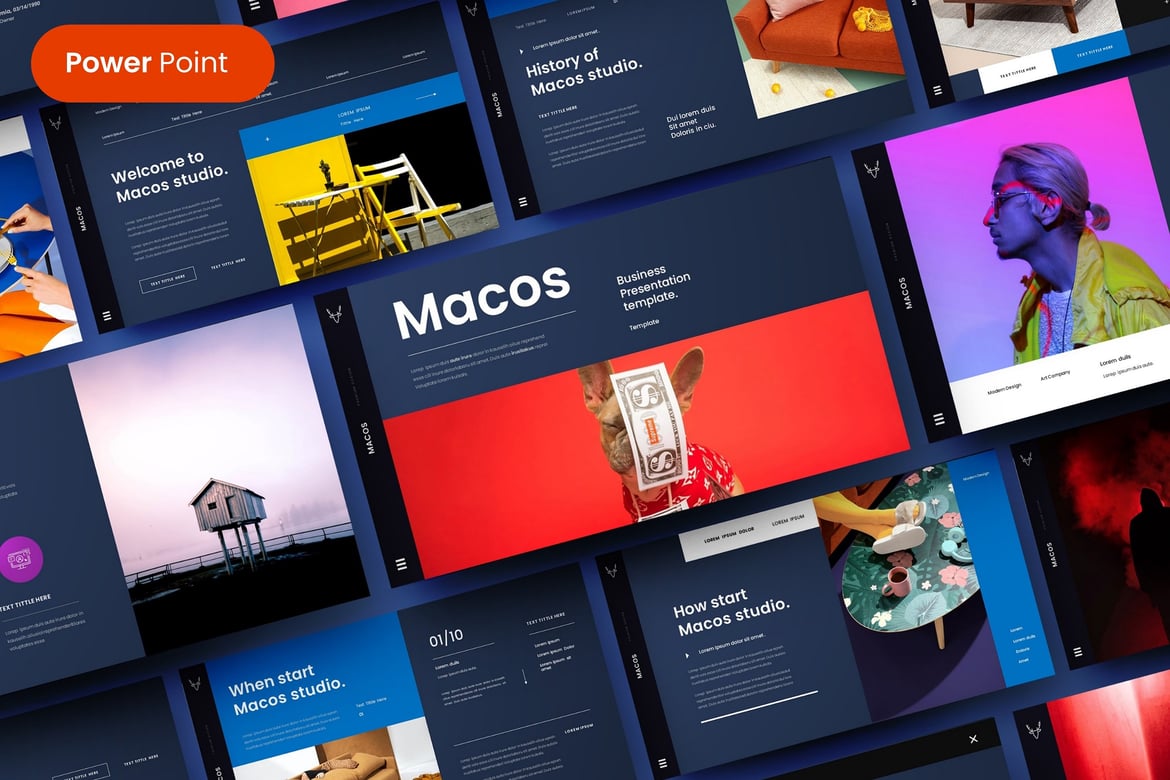 Template PowerPoint Bisnis Macos yang Menarik dan Profesional