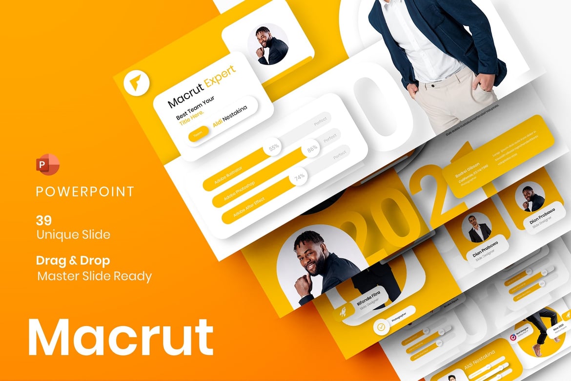 Macrut – Template PowerPoint Bisnis yang Menarik