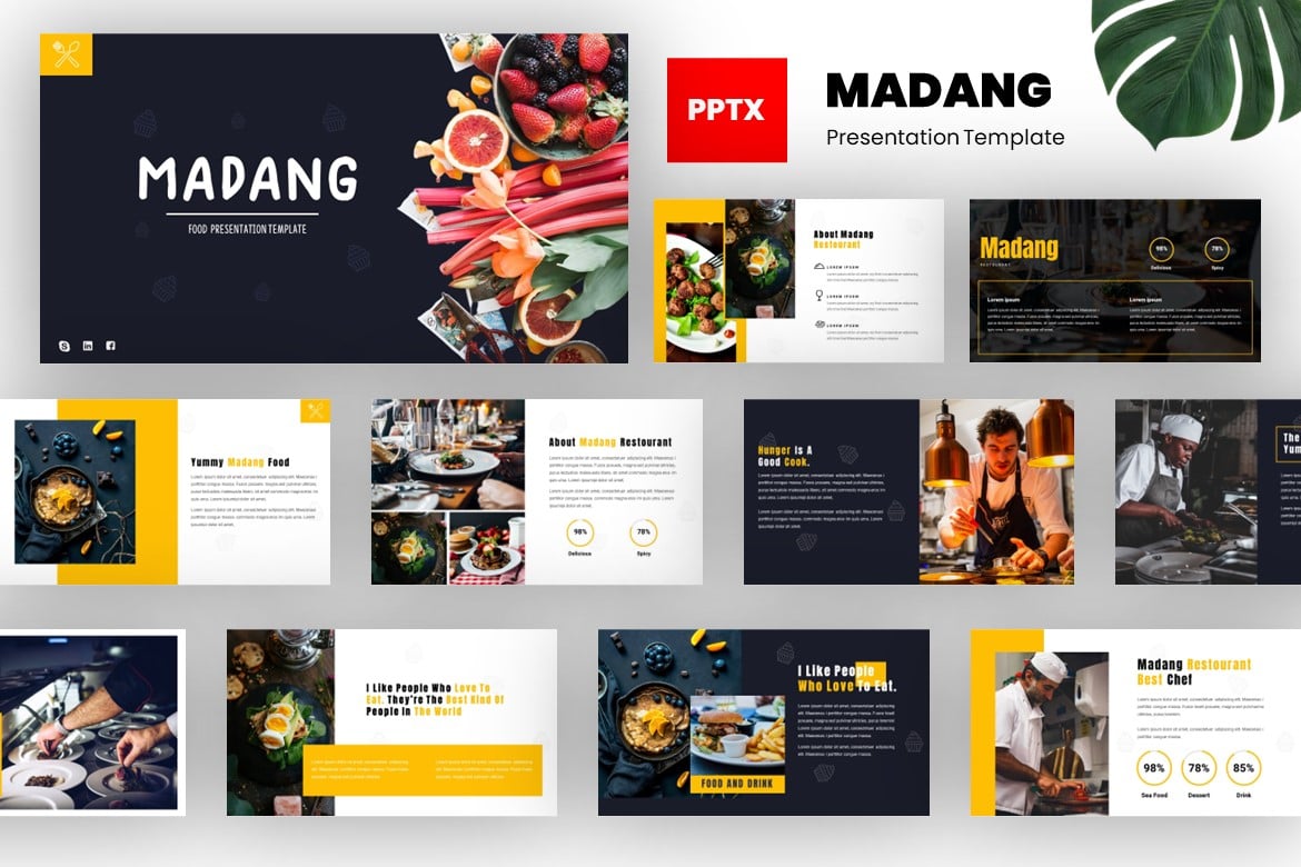 Madang - Template Powerpoint Makanan & Kuliner yang Modern dan Profesional