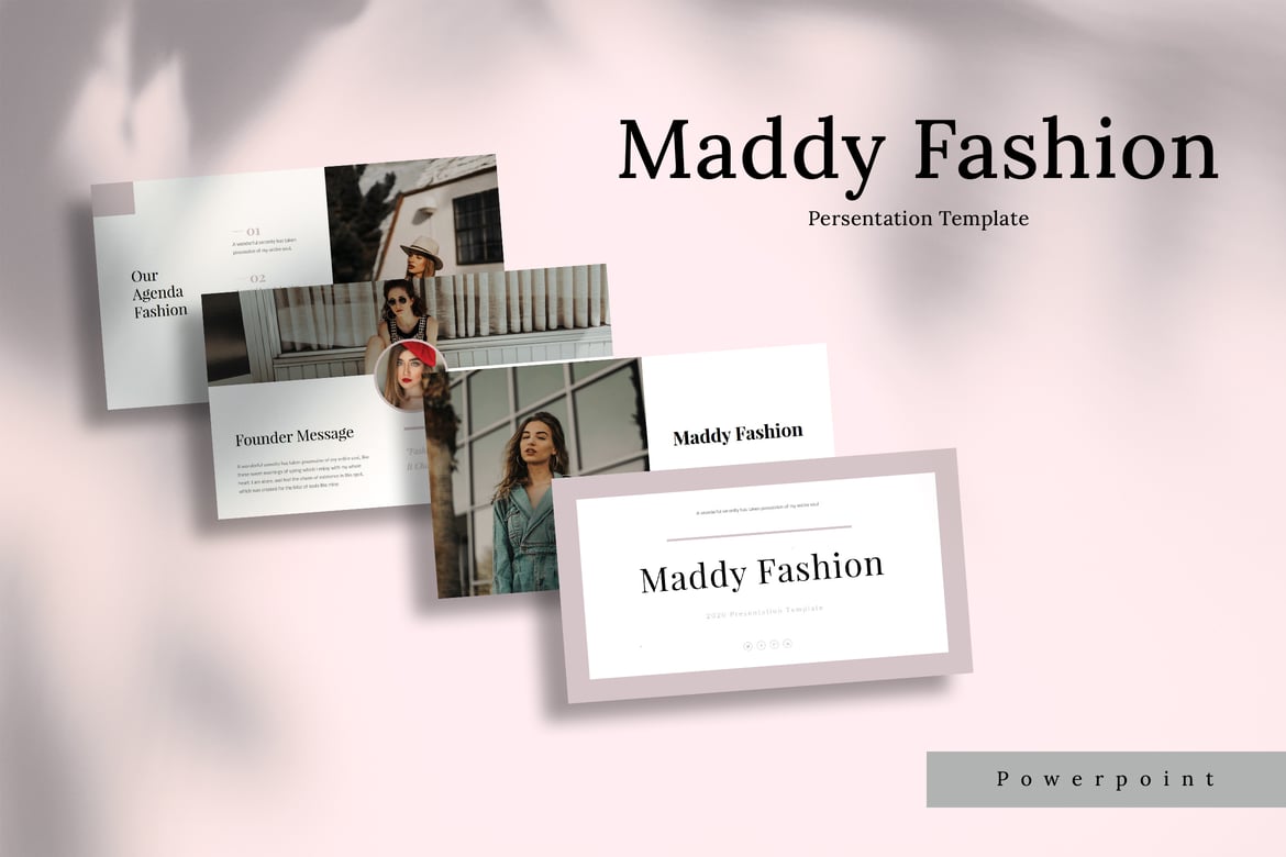 Maddy - Template Presentasi Fashion yang Elegan