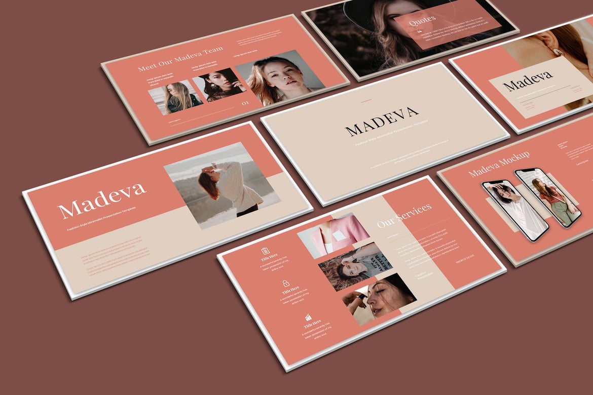 Madeva - Template Presentasi PowerPoint untuk Bisnis yang Menarik