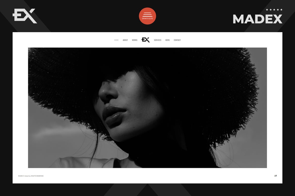 Madex - Template Website Portofolio Fotografi Kreatif