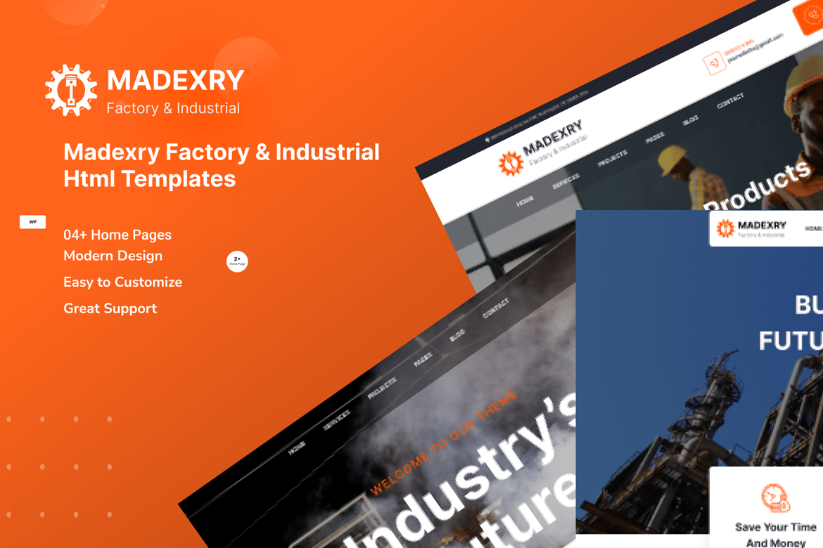 Madexry - Template Website Industri dan Pabrik yang Modern