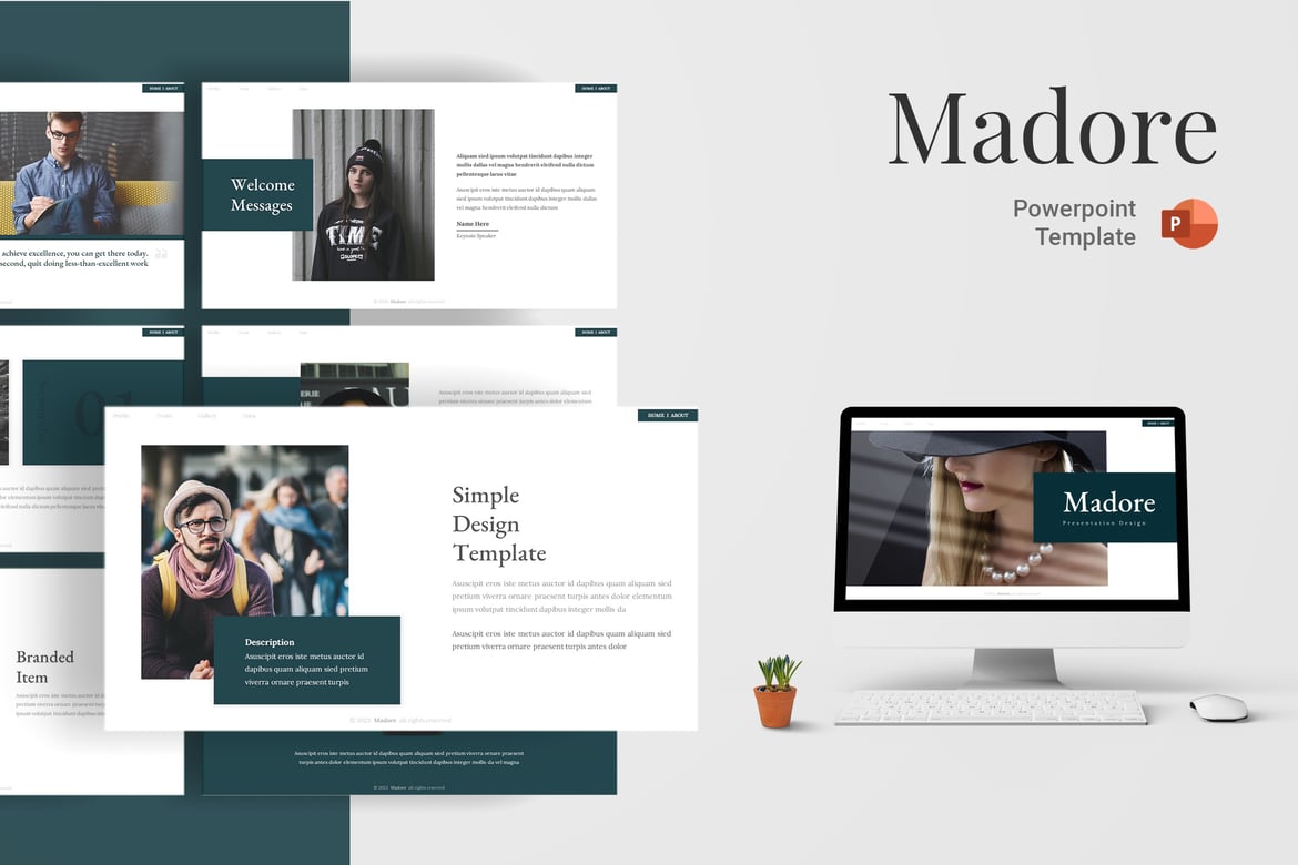 Template Presentasi PowerPoint Madore - Solusi Kreatif untuk Semua Kebutuhan Anda