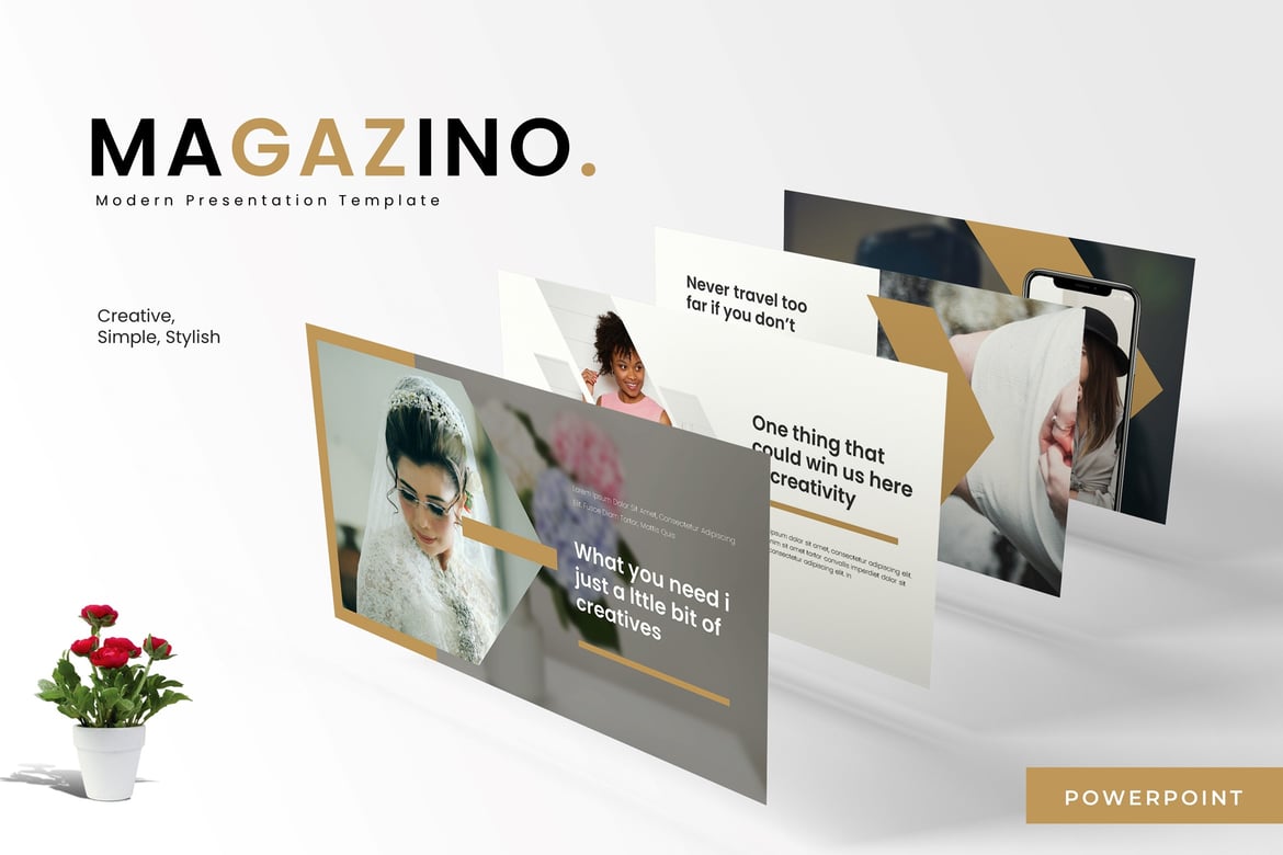 Magazino - Template PowerPoint Serbaguna untuk Presentasi Profesional