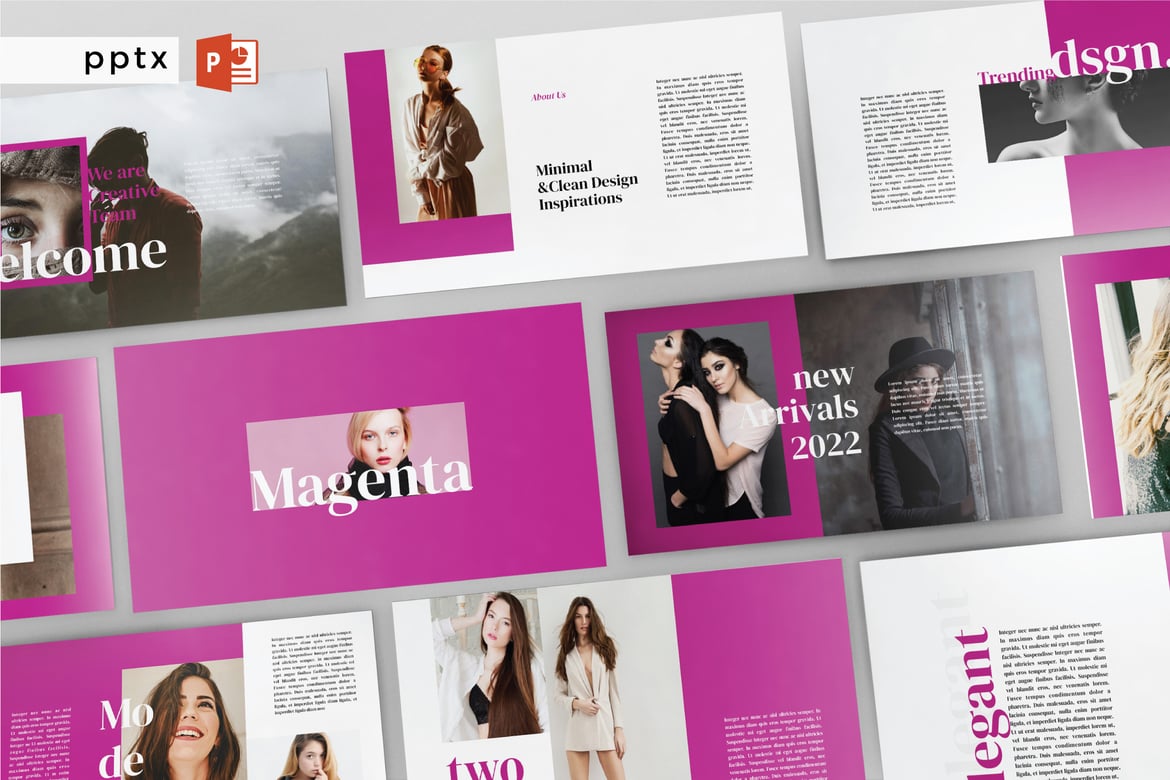 MAGENTA - Template Presentasi PowerPoint Serbaguna V198