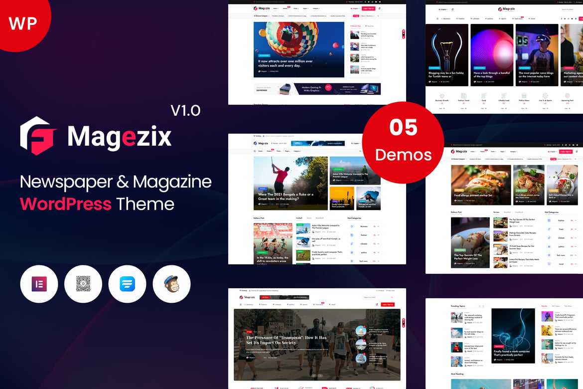 Magezix - Tema WordPress untuk Berita dan Majalah yang Modern