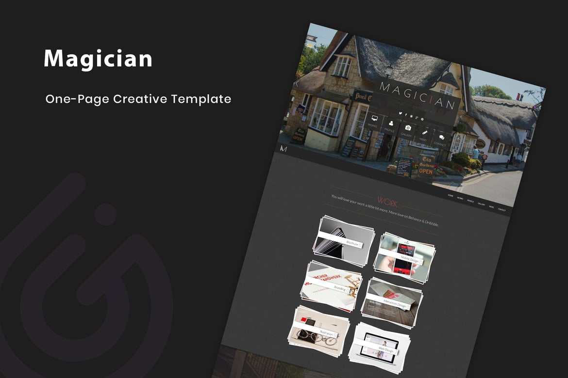 Template Web Parallax Responsif untuk Agensi Digital