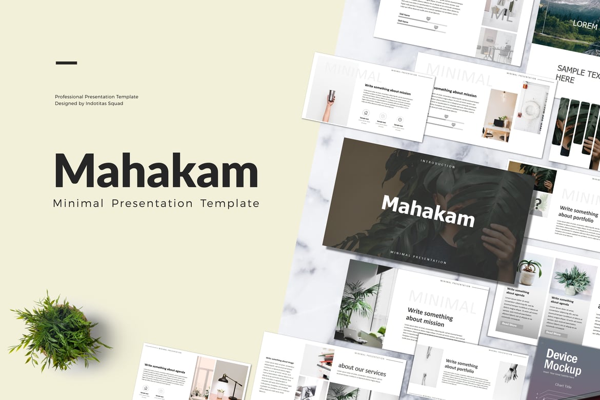 Template Presentasi Powerpoint MAHAKAM yang Modern dan Profesional
