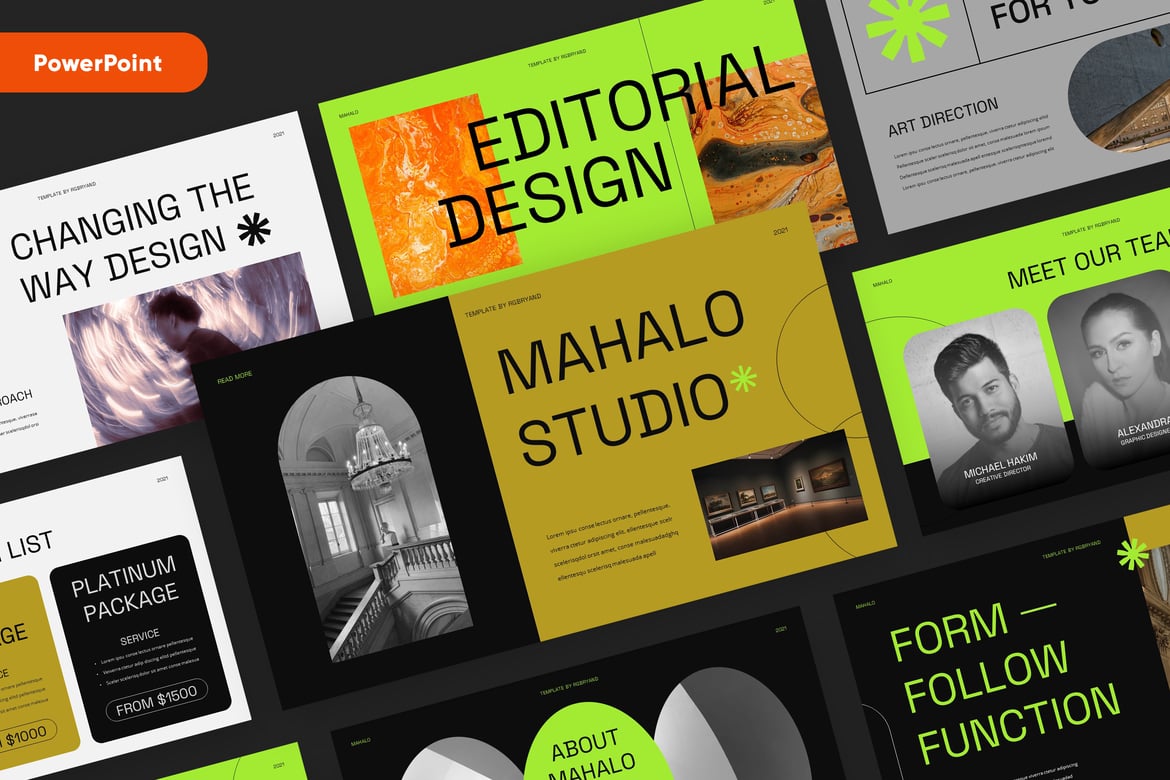 MAHALO - Template PowerPoint Kreatif dan Profesional