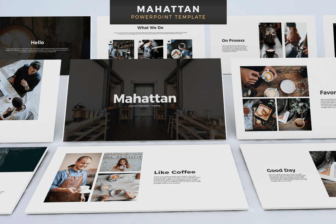 Template Powerpoint Mahattan - Modern dan Profesional untuk Presentasi Anda