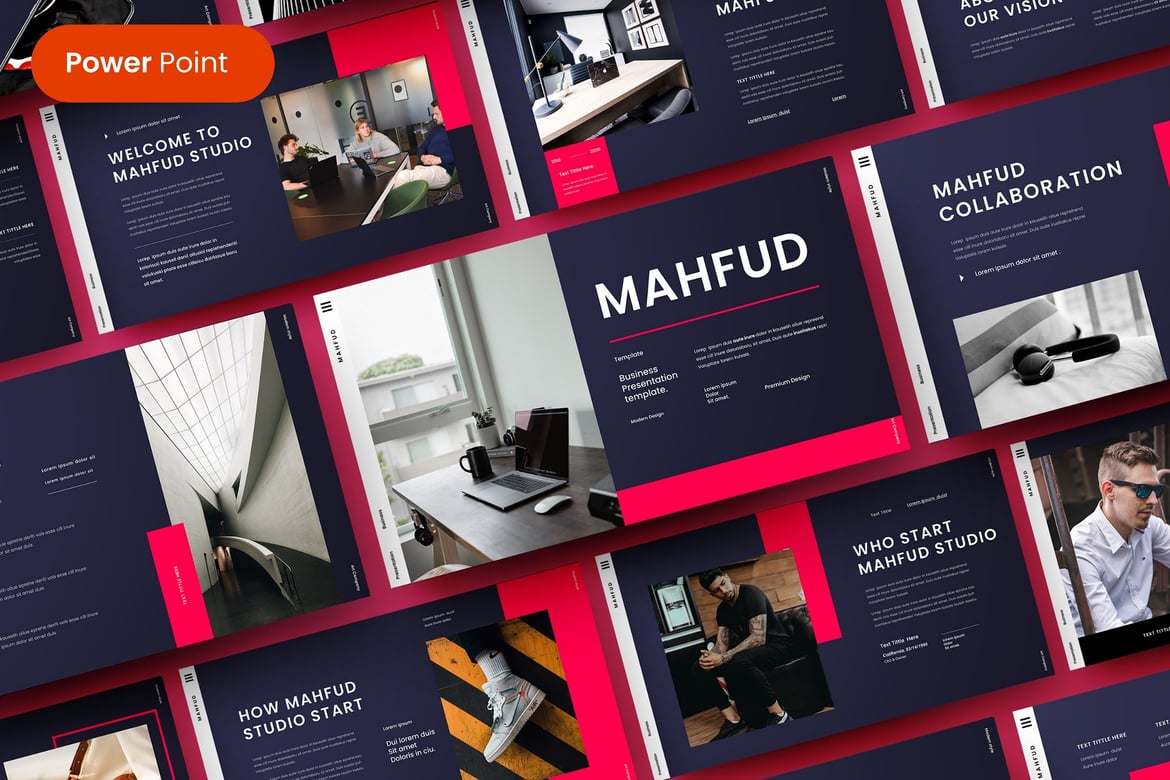 Template PowerPoint Mahfud – Solusi Presentasi Bisnis yang Menarik