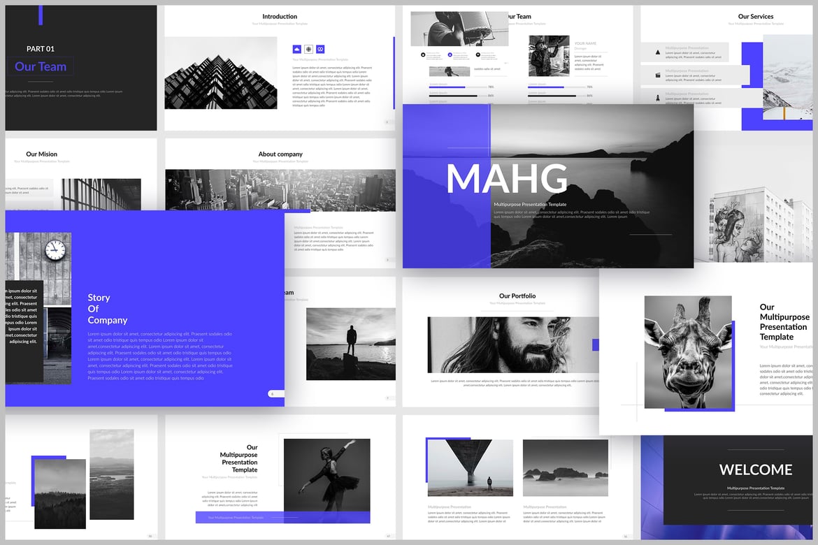 Template Presentasi PowerPoint MAHG yang Menarik dan Profesional