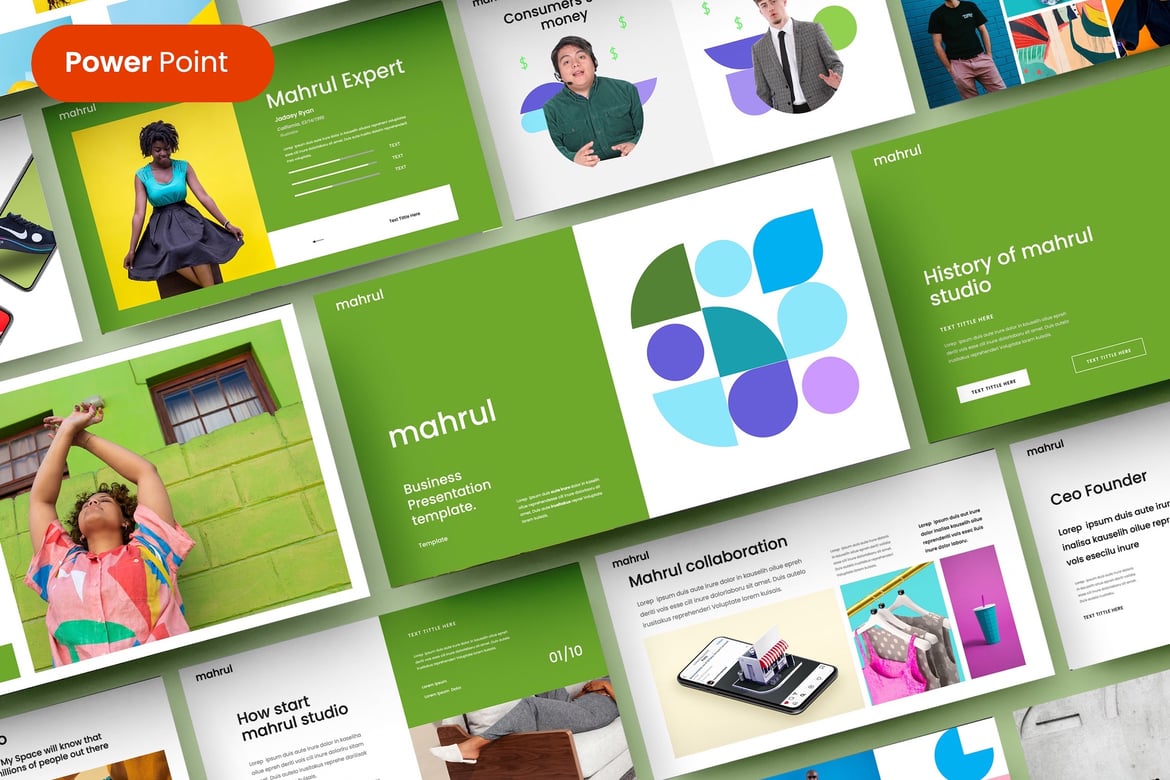 Mahrul - Template PowerPoint Bisnis yang Menarik dan Profesional