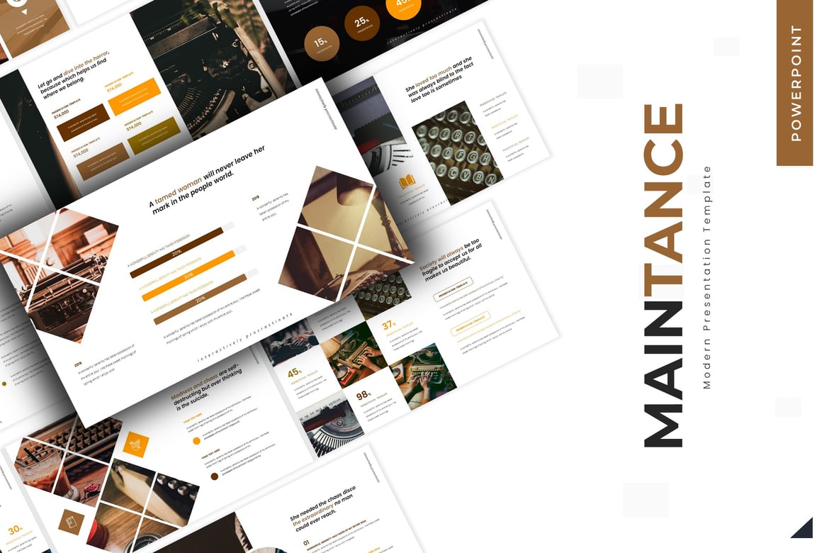 Template PowerPoint Maintance - Solusi Presentasi Profesional