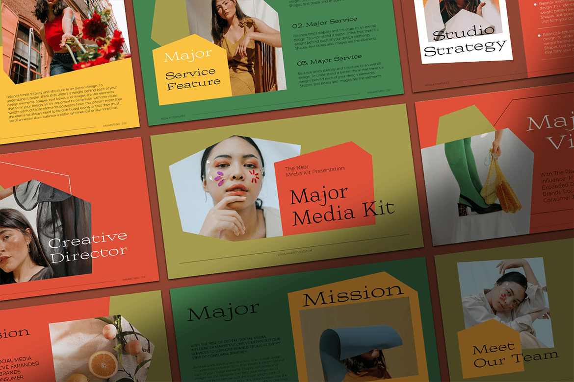 Template Presentasi MAJOR - PowerPoint yang Menarik dan Modern