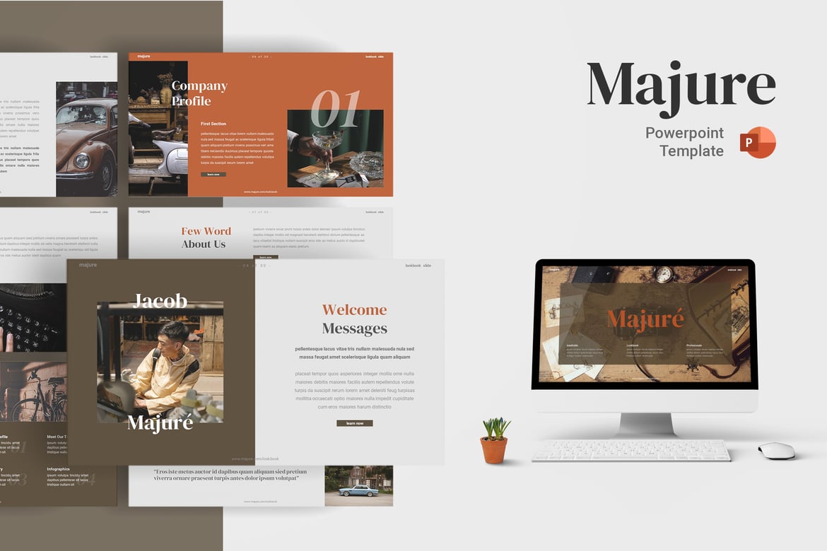 Majure - Template PowerPoint Profesional dan Menarik