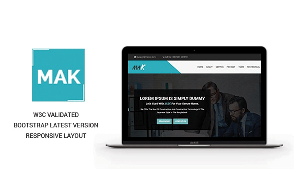 Mack - Template Website HTML Responsif untuk Portofolio Profesional