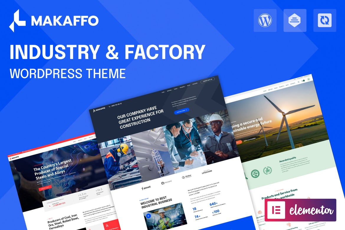 Tema WordPress Makaffo untuk Industri dan Pabrik yang Modern dan Fungsional