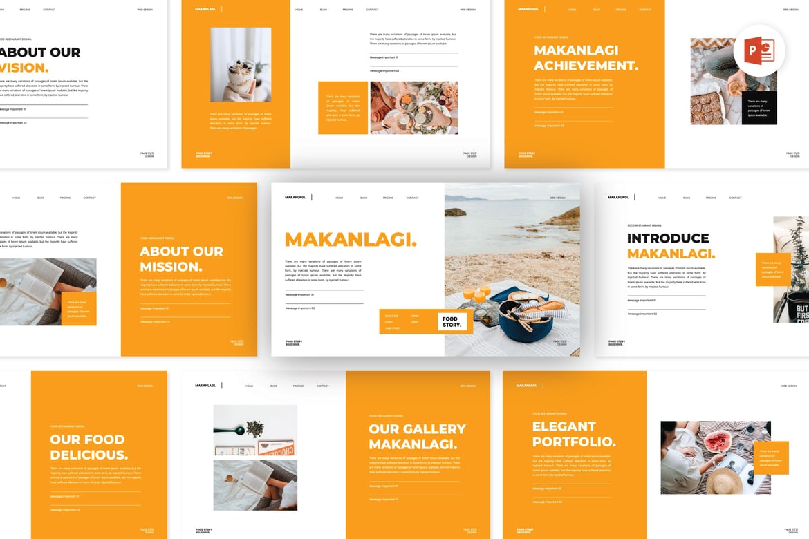 Template Powerpoint Makanlagi - Solusi Presentasi Makanan yang Kreatif dan Modern