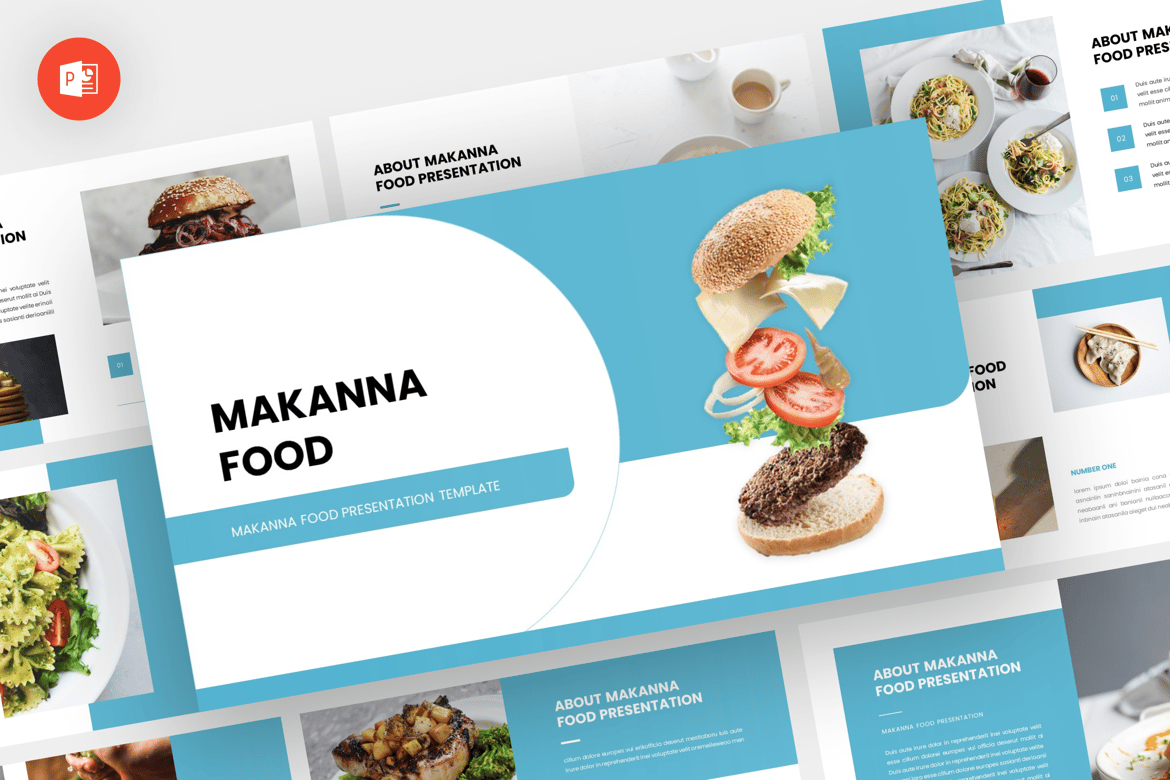 Makanna - Template Presentasi Makanan yang Menarik dan Modern