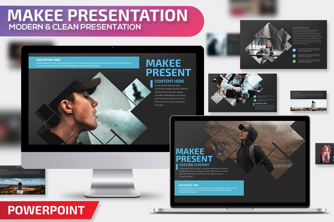 Template Presentasi PowerPoint Makee yang Menarik dan Profesional