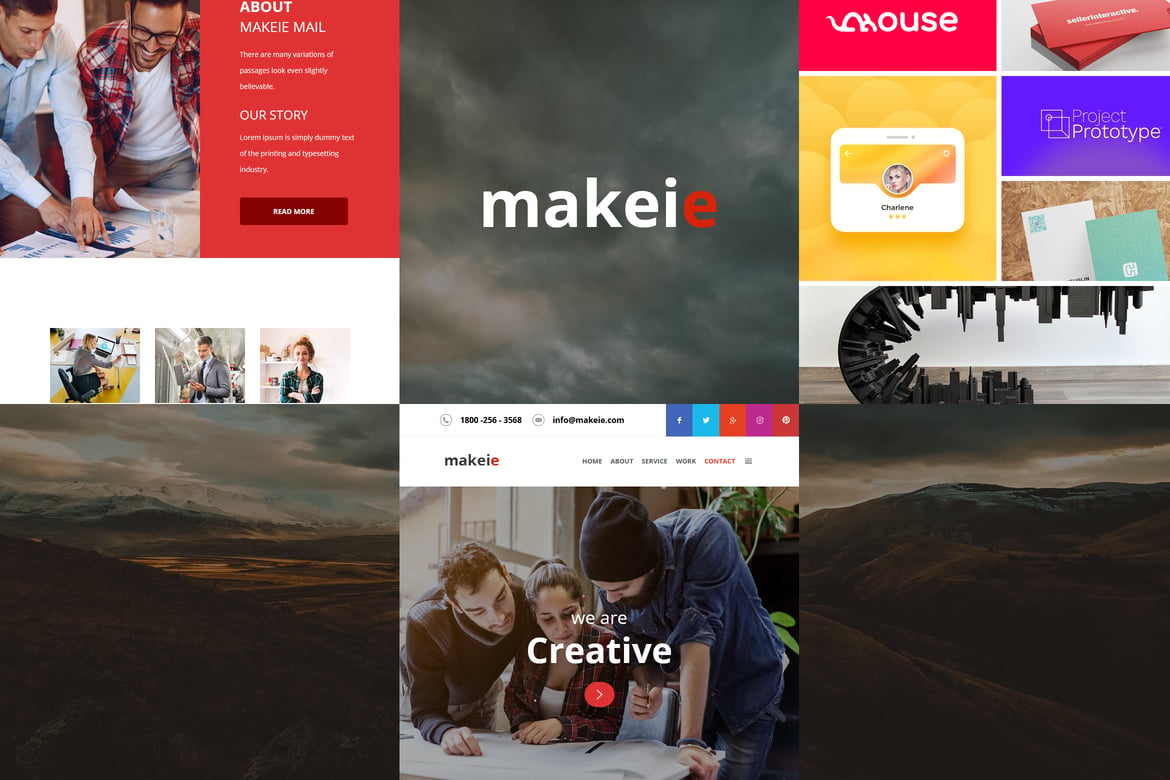 Makeie - 30+ Template E-mail Modern dan Responsif