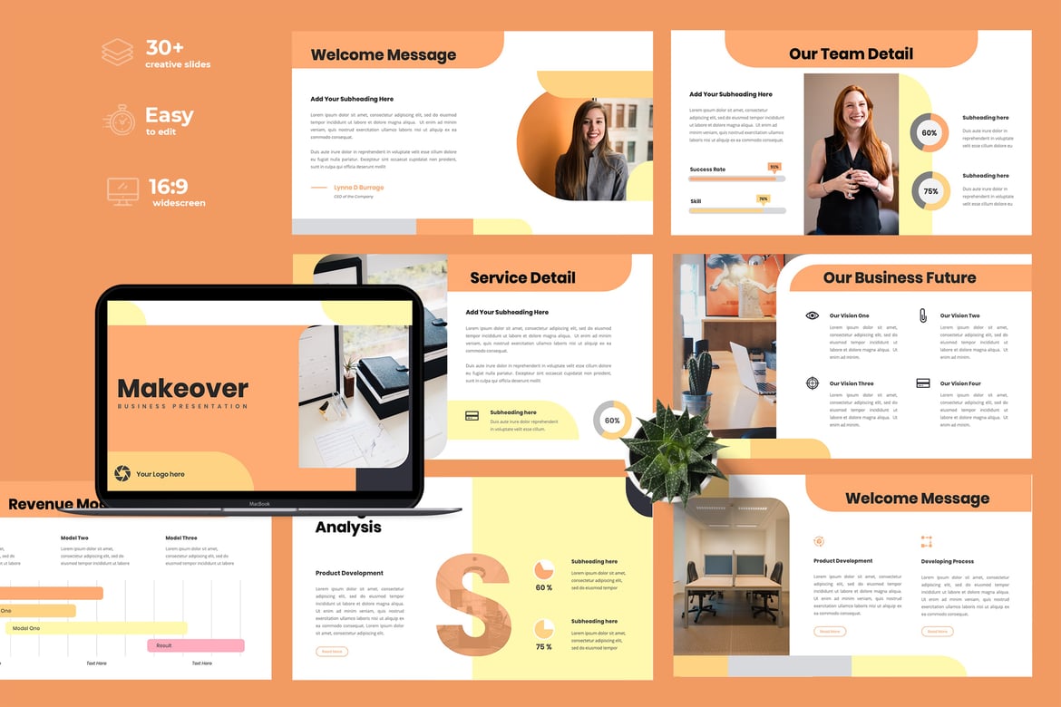 Template Presentasi Powerpoint Modern dan Kreatif