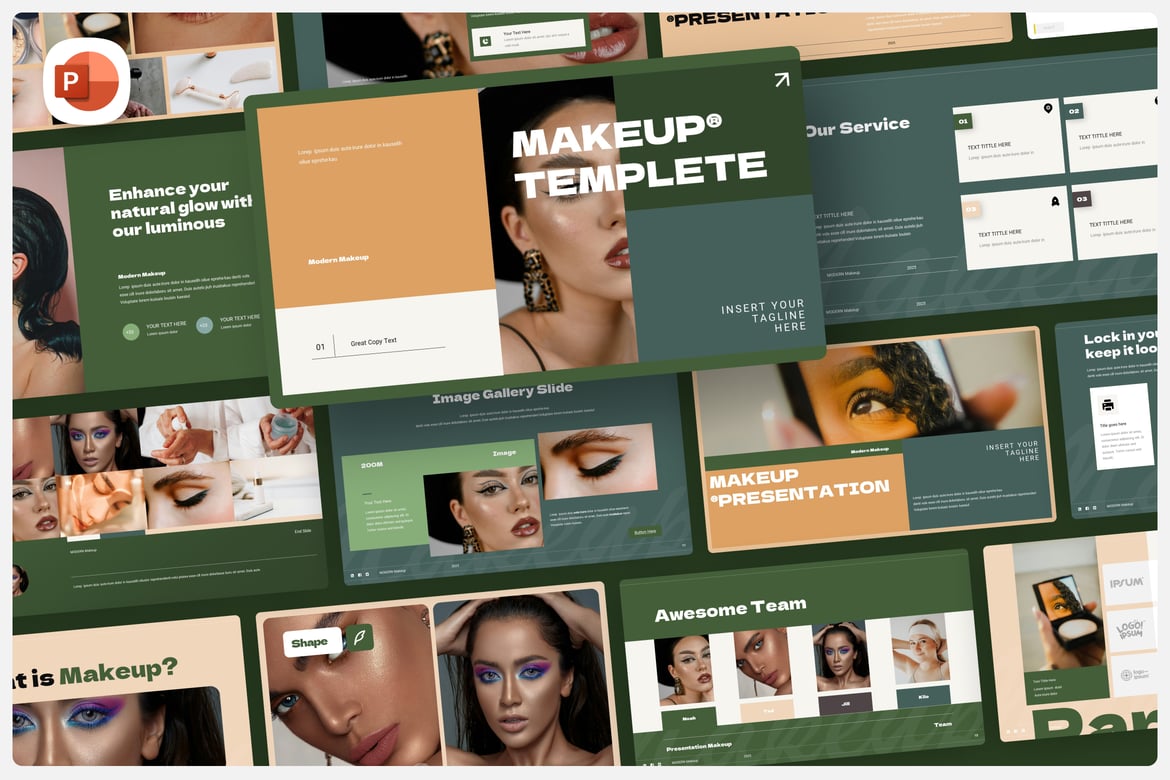 Template Presentasi Makeup dan Skincare yang Menarik