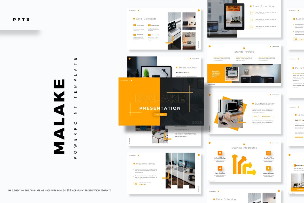 Malake - Template Powerpoint Serbaguna yang Menarik