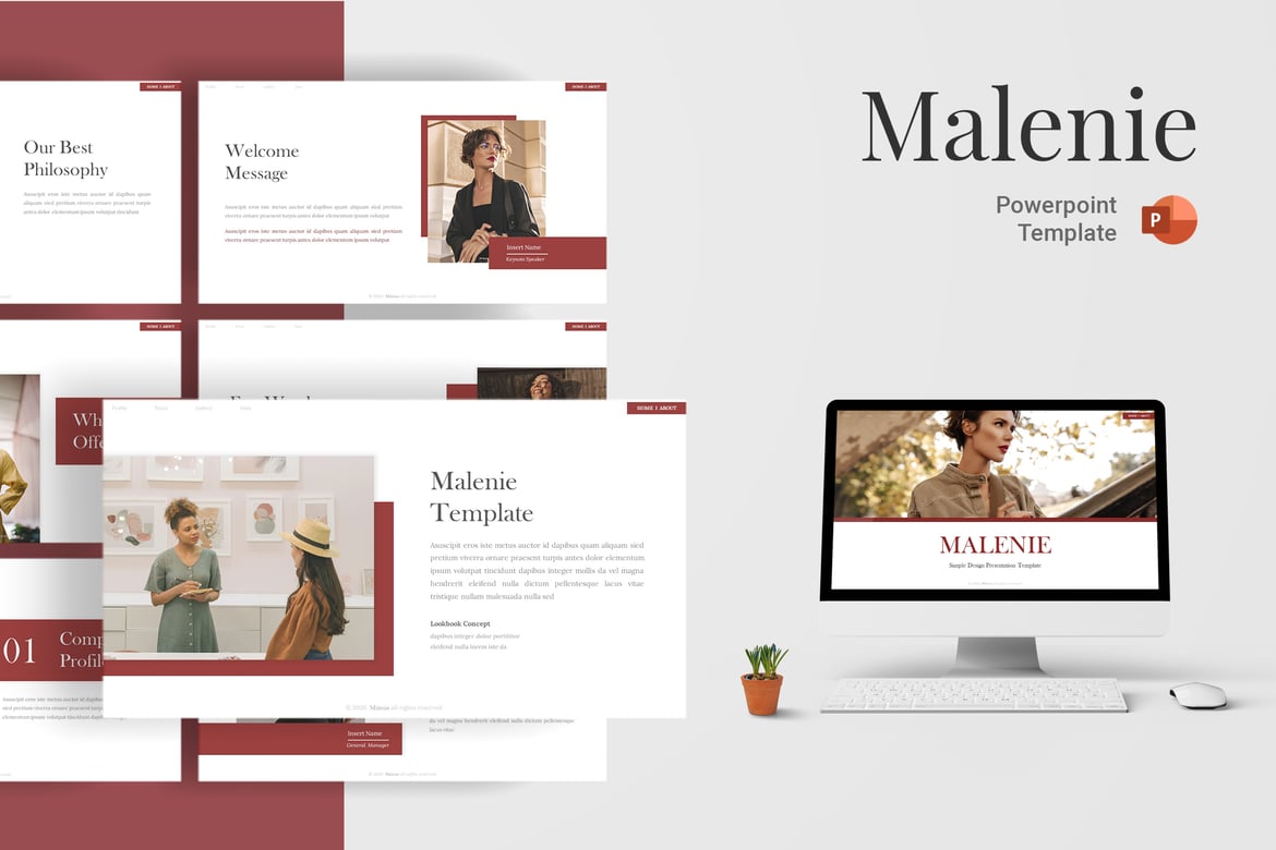 Malenie - Template Presentasi PowerPoint Modern dan Serbaguna