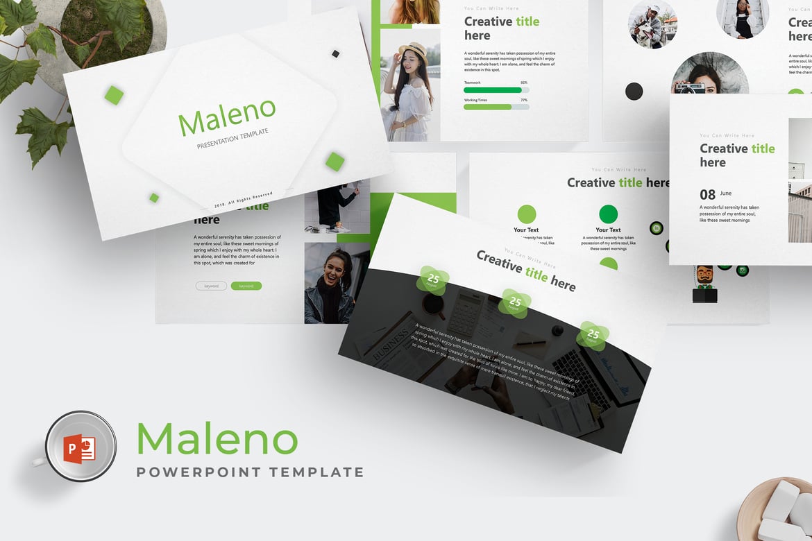Template PowerPoint Maleno - Solusi Presentasi yang Menarik