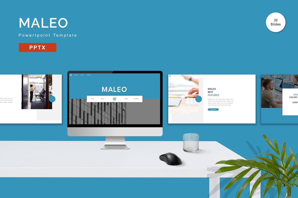 Template PowerPoint Maleo - Solusi Presentasi yang Menarik