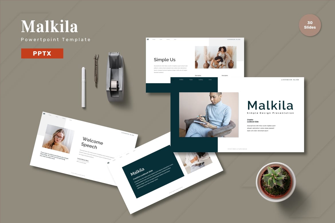 Malkila - Template Powerpoint Menakjubkan untuk Presentasi Efektif