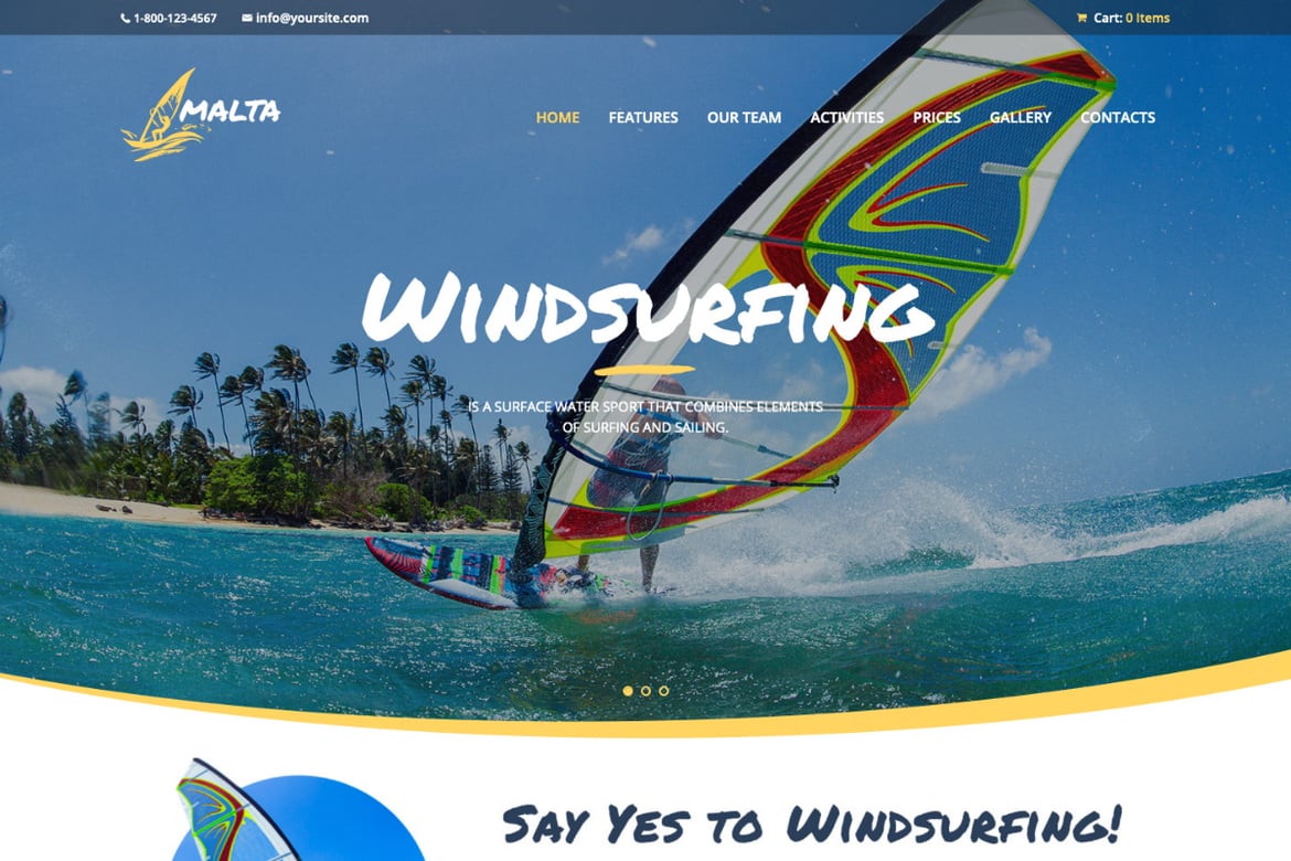 Tema WordPress Malta: Solusi Ideal untuk Website Olahraga Air