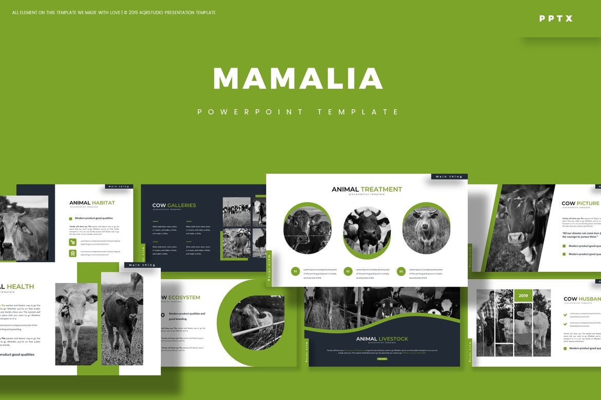 Mamalia - Template Powerpoint Serbaguna yang Menarik