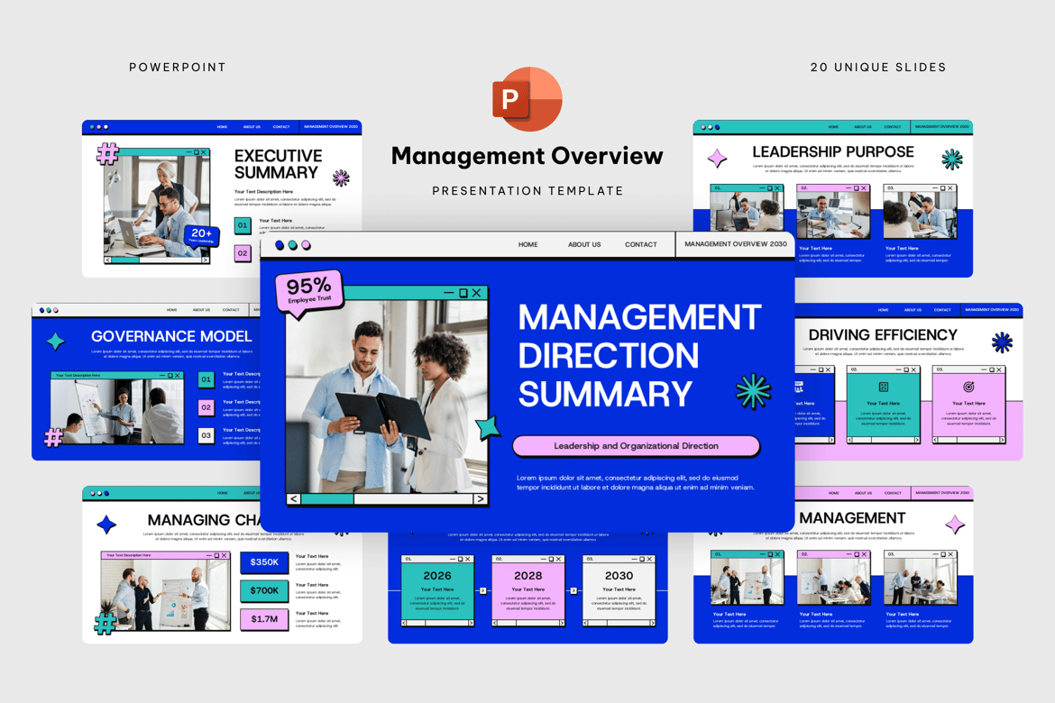 Template Powerpoint Manajemen yang Efektif untuk Presentasi Bisnis