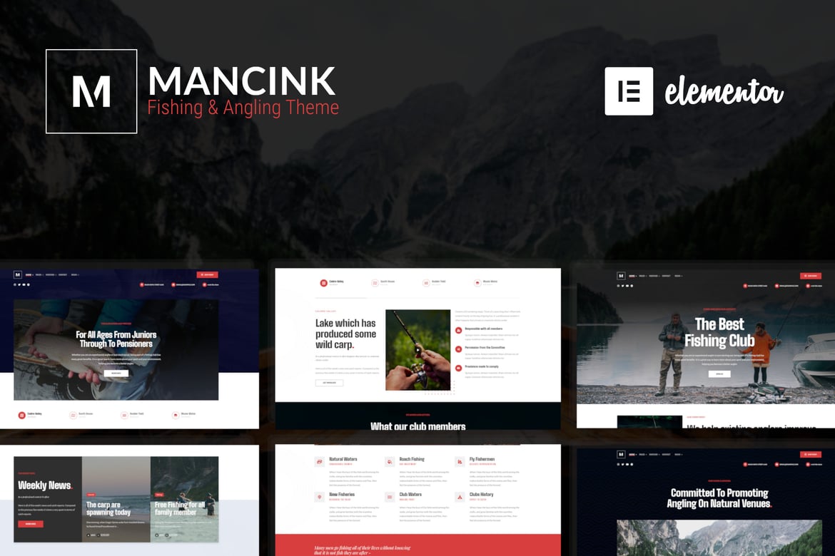 Mancink - Tema WordPress Memancing & Angling yang Responsif dan Modern