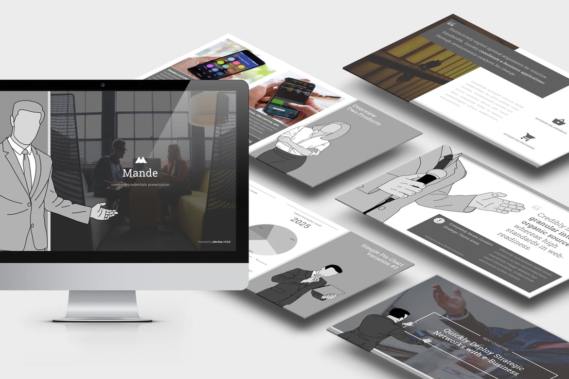 Mande: Template PowerPoint Profil Bisnis yang Menarik