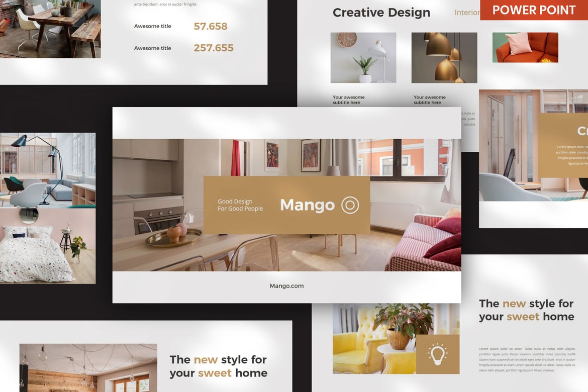 Template PowerPoint Mango yang Serbaguna untuk Presentasi Anda