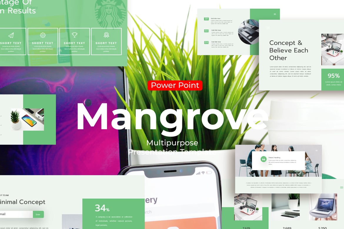 Template PowerPoint Mangrove - Solusi Presentasi Serbaguna