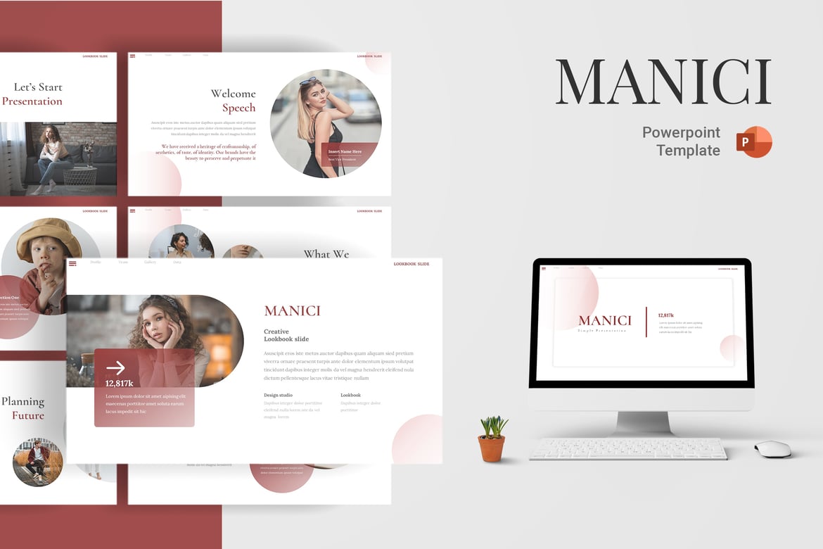 Template PowerPoint Manici - Solusi Presentasi yang Menarik