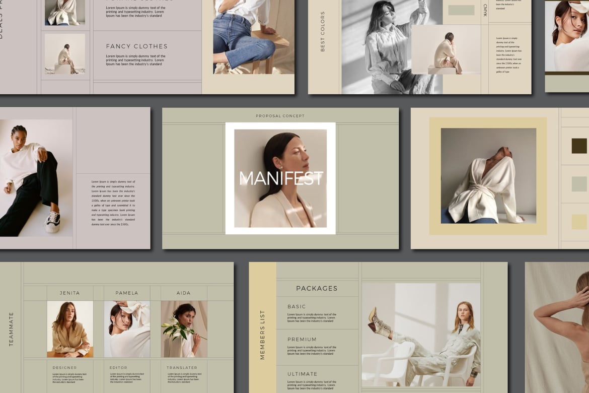 Template Powerpoint Proposal Manifest yang Menarik dan Profesional