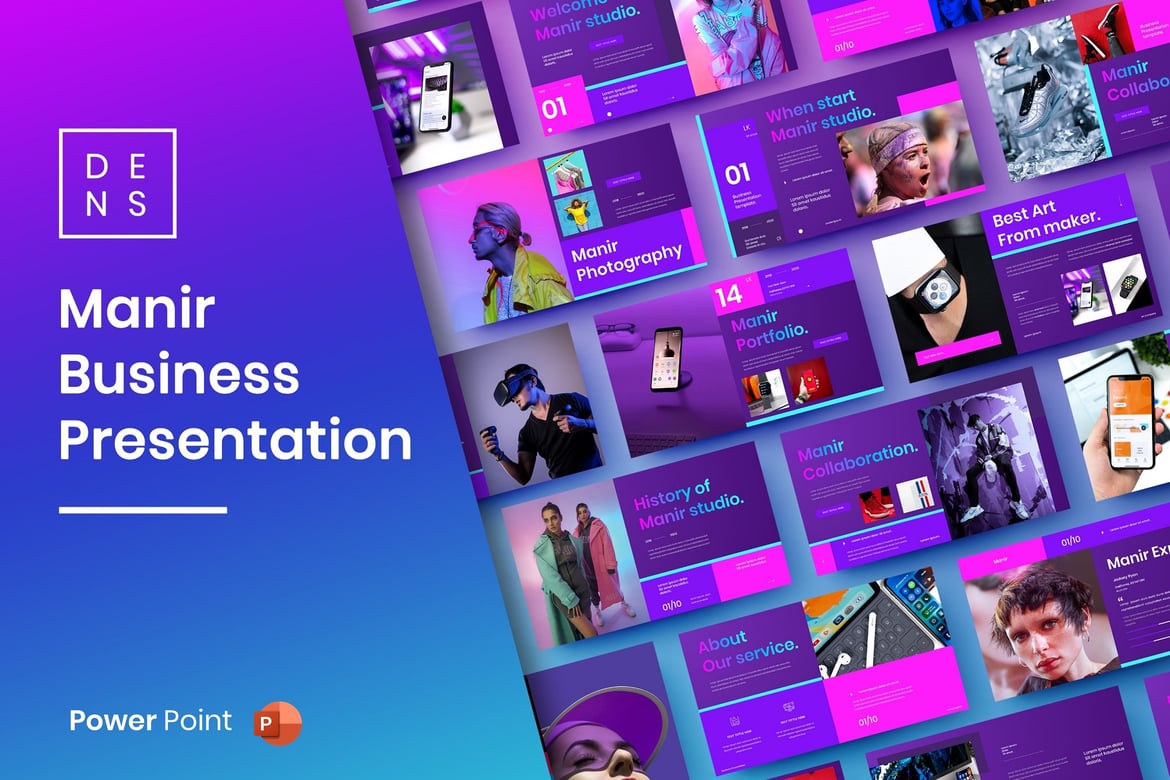 Template PowerPoint Manir – Solusi Presentasi Bisnis yang Menarik