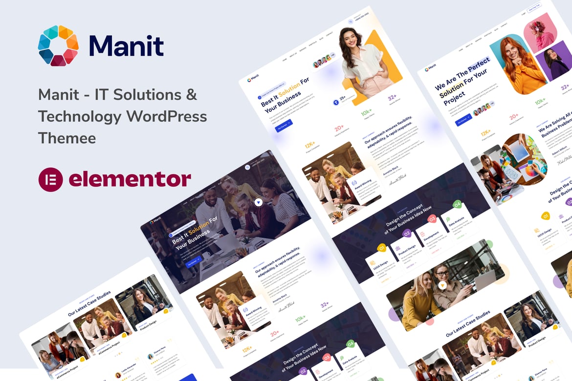Tema WordPress Manit - Solusi IT dan Teknologi yang Profesional