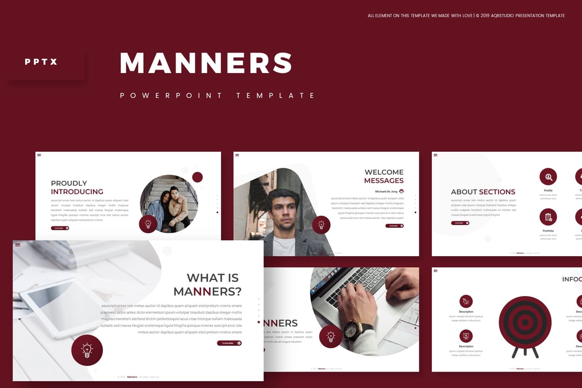 Template PowerPoint Manners - Solusi Presentasi Menarik dan Profesional