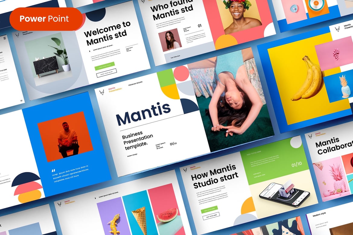 Mantis - Template PowerPoint Bisnis yang Menarik dan Profesional