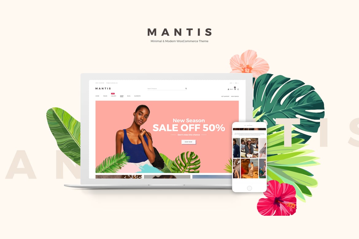 Mantis - Tema WordPress Modern dan Minimalis untuk WooCommerce
