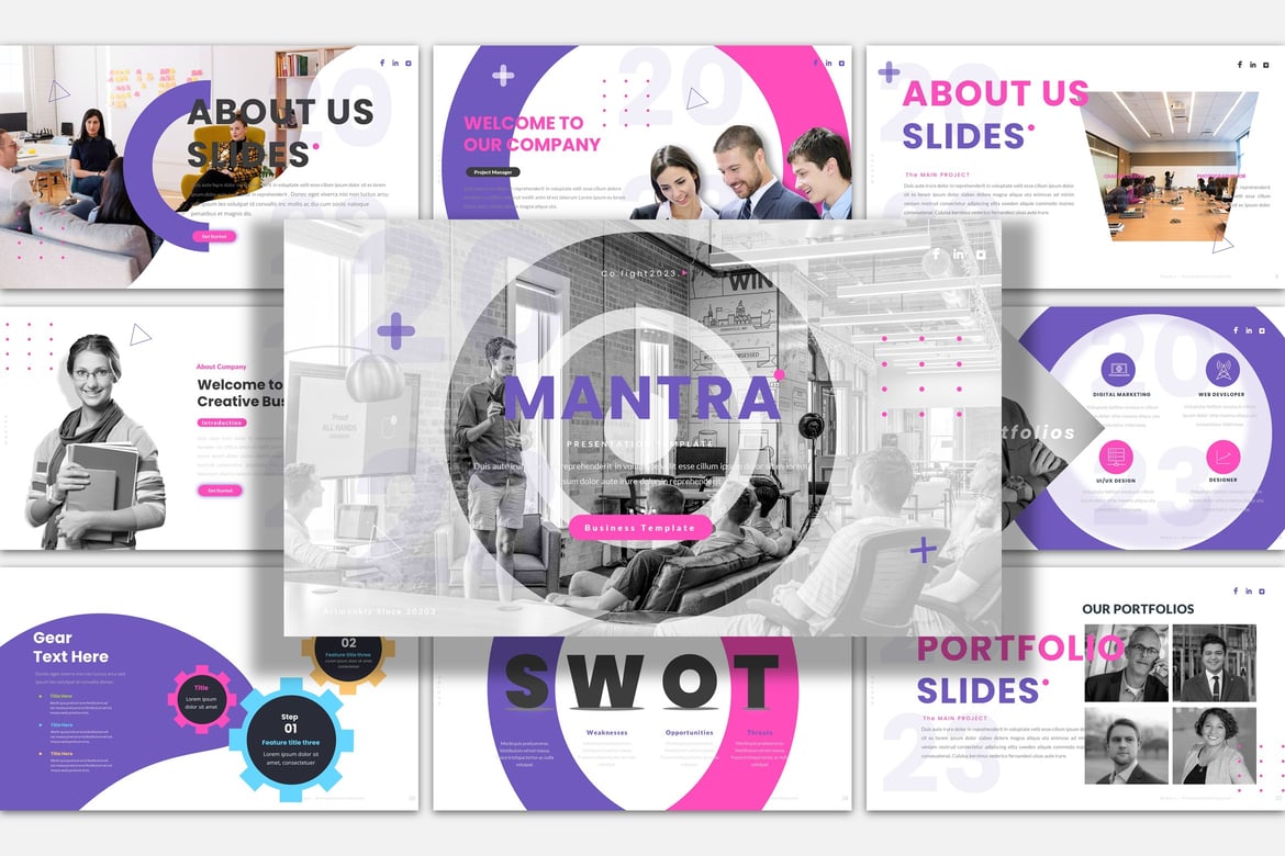 Template Presentasi Powerpoint MANTRA yang Menarik dan Profesional