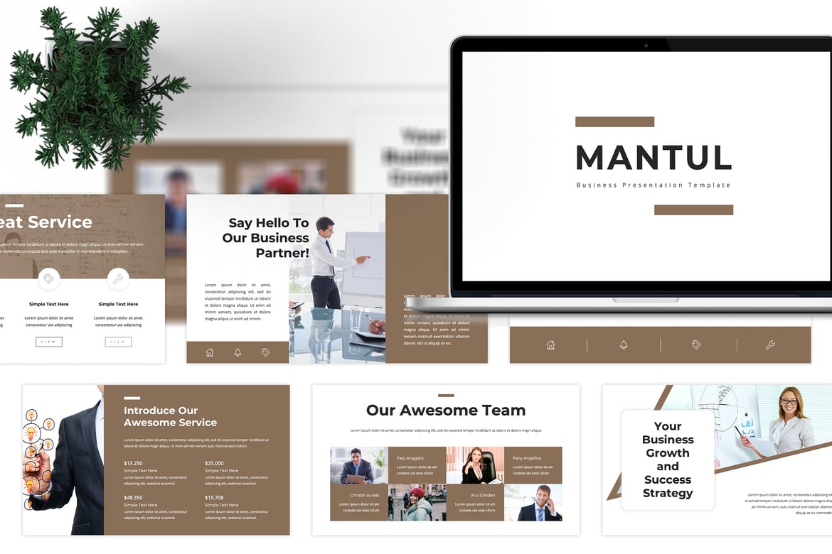 Template Presentasi PowerPoint Mantul untuk Bisnis Modern